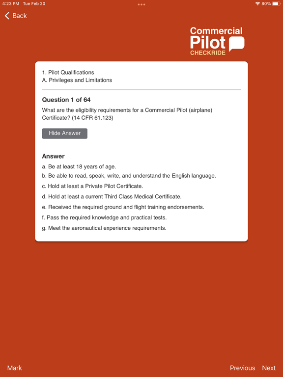 Screenshot #6 pour Commercial Pilot Checkride