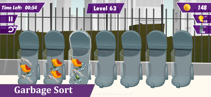 Garbage Sort Color Puzzle Game