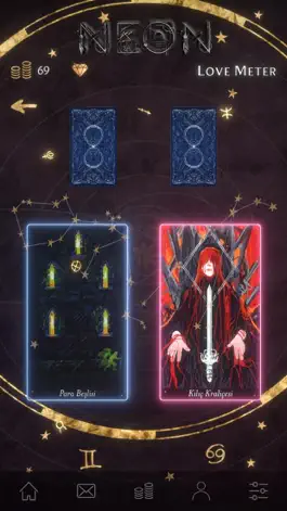 Game screenshot Neon Tarot & Kahve Falı mod apk