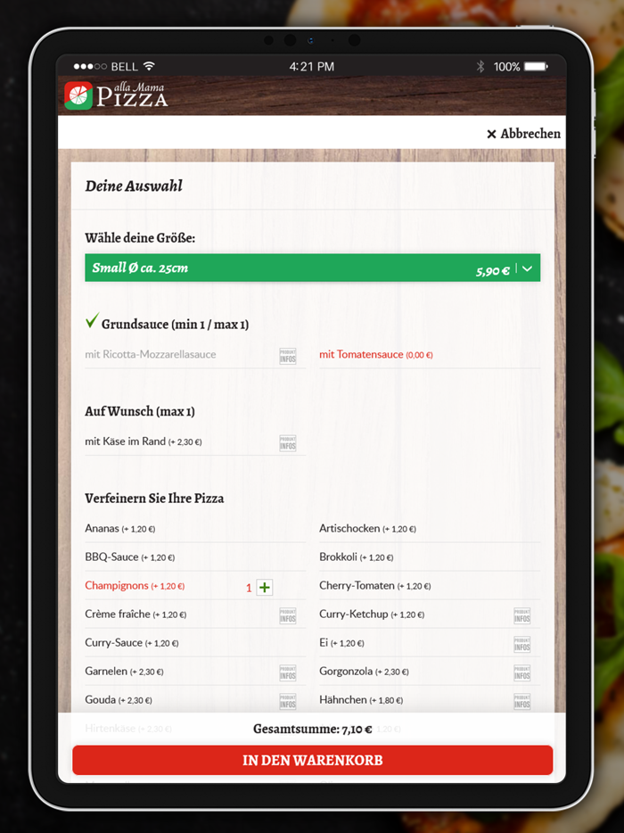 Pizza alla Mama Hamburg