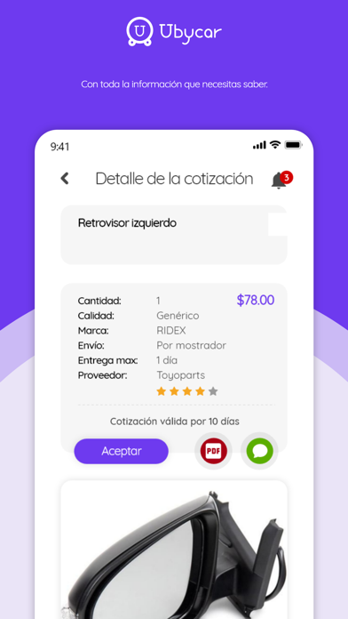 Ubycar: Repuestos de Vehículos Screenshot