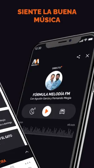 Captura de pantalla de Melodía FM Radio en iPhone 2