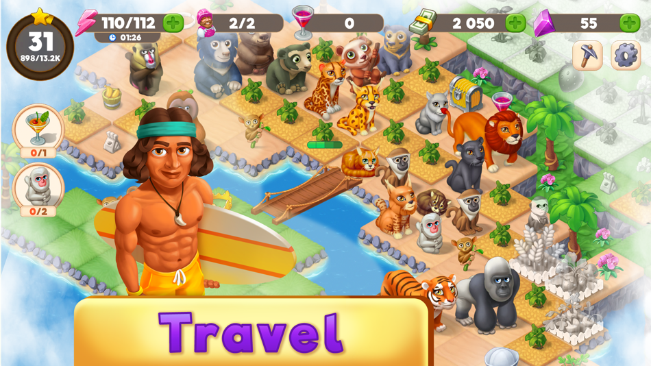 #5. Mergington Town: Merge & Build (iOS) Podle: 4Enjoy Games