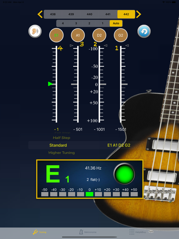 Screenshot #4 pour Guitare Basse Tuner