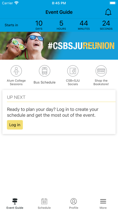 CSB+SJU Reunion Screenshot