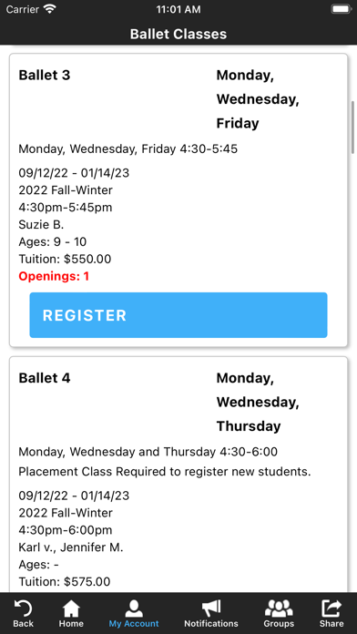 School of Minnesota Ballet Screenshot