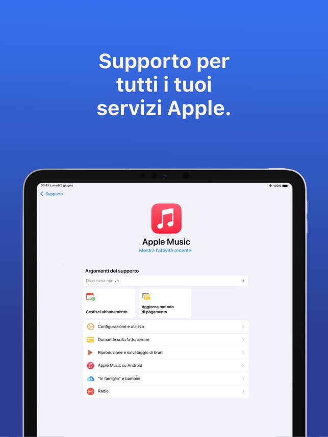Supporto Apple su App Store