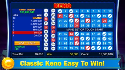 Keno - Cleopatra Keno Games Screenshot