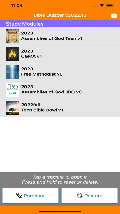 Bible Quizzer Screenshot