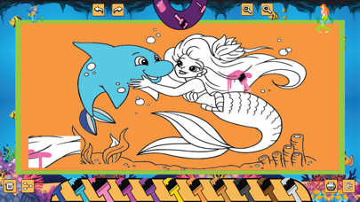Mermaid Coloring Page Screenshot