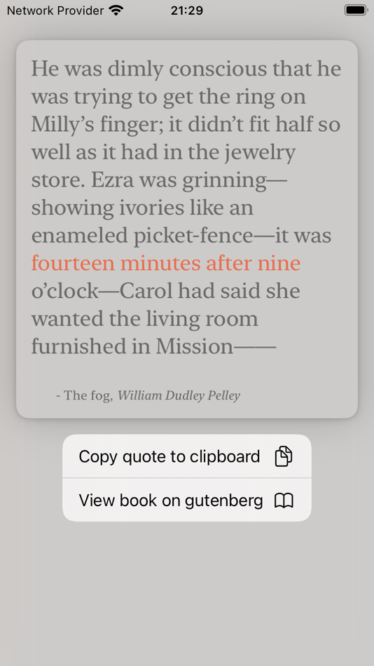 #2. Timely Quote (iOS) Podle: Mikael Hultgren