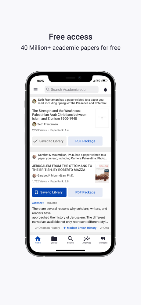 Academia.edu screenshot 1