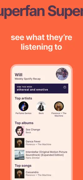 Game screenshot Superfan, the social music app hack