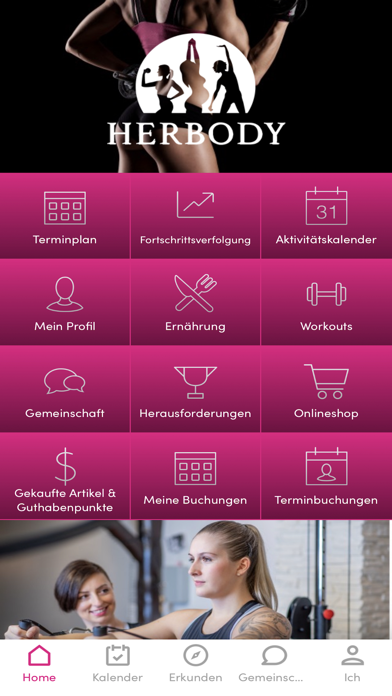 HERBODY - Frauenfitness Screenshot