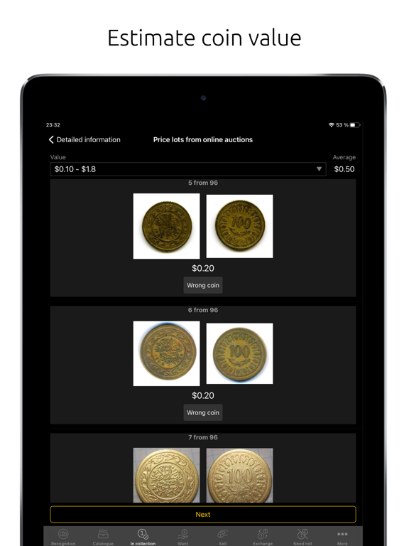 Maktun: Coin, Note Collection iPad screenshot 3 - Reference app
