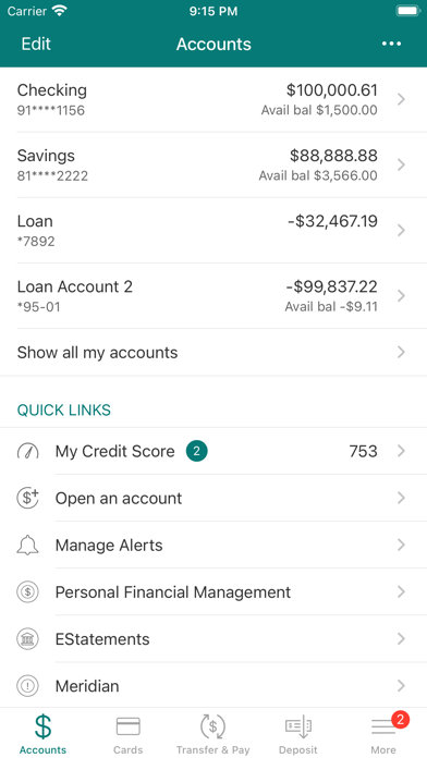 Bogota Savings Bank Mobile Screenshot