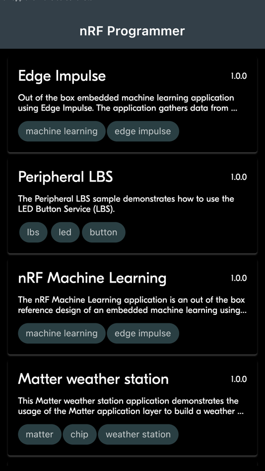 nRF Programmer for Thingy:53 - 1.1.0 - (iOS)