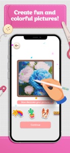 Cross Stitch Coloring Art screenshot #3 for iPhone