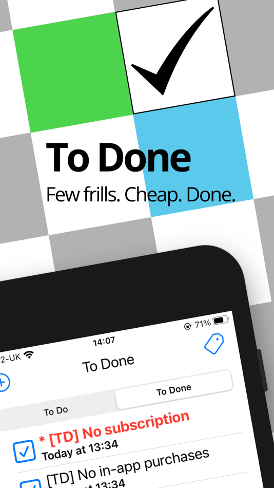 #1. To Done (iOS) 来自: New Mills Computer Ltd