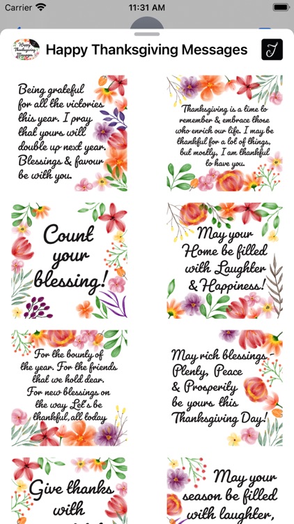 Happy Thanksgiving Messages