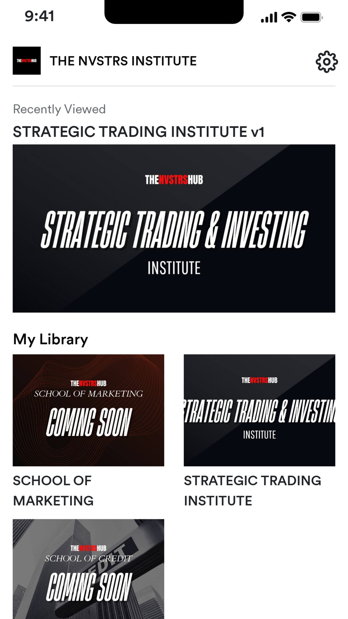 THE NVSTRS INSTITUTE