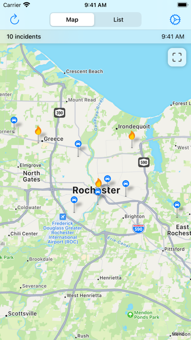 Screenshot #1 pour Monroe County Incidents