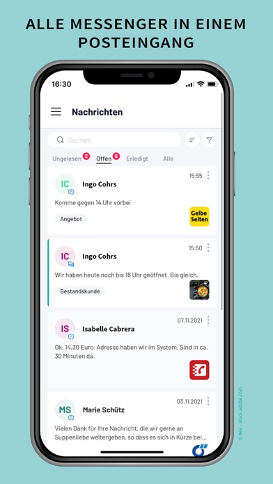 Sellwerk Chat-App Screenshot