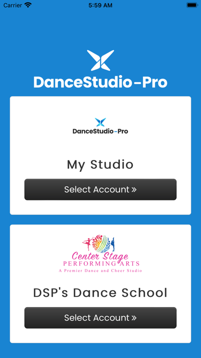 DanceStudio-Pro Portal Screenshot