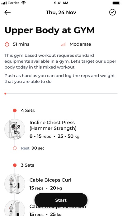 Glowinski Fitness Screenshot