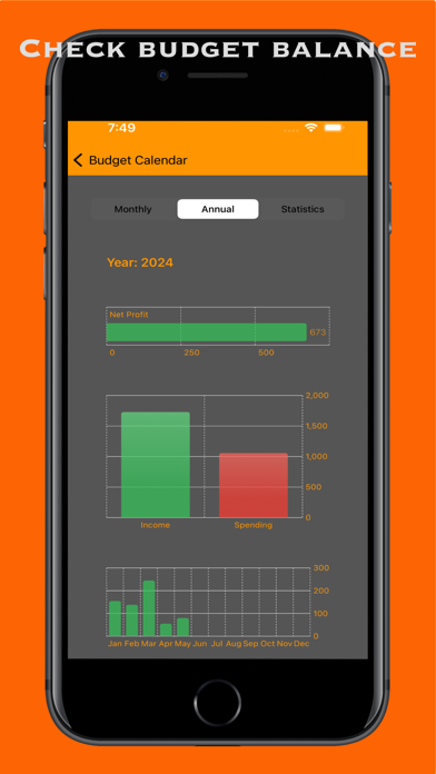 Budget Calendar Screenshot