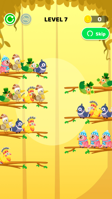 Color Bird Sort - Puzzle Game Screenshot