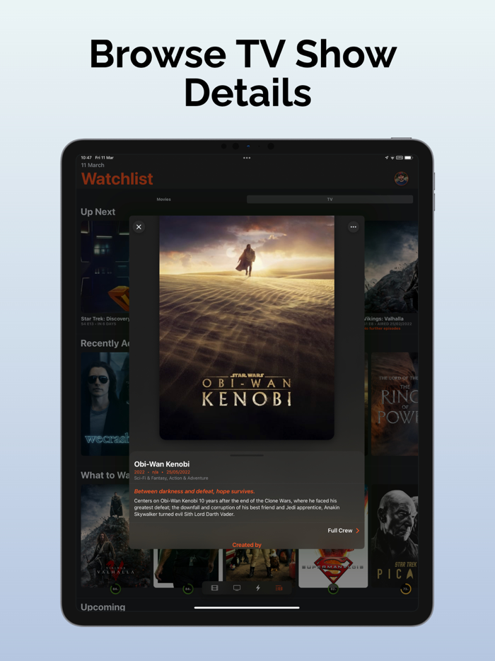 Watchlist Track TV and Movies