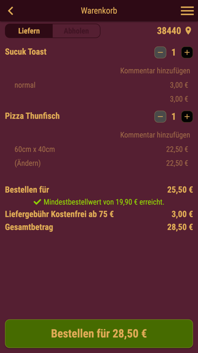 Medya Kebap Lieferservice Screenshot