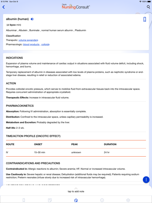 Davis Nursing Consult screenshot 2