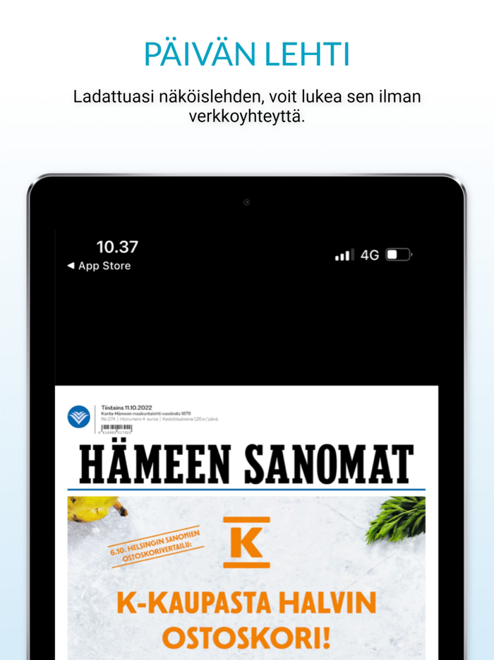 Hämeen Sanomat -sovellus