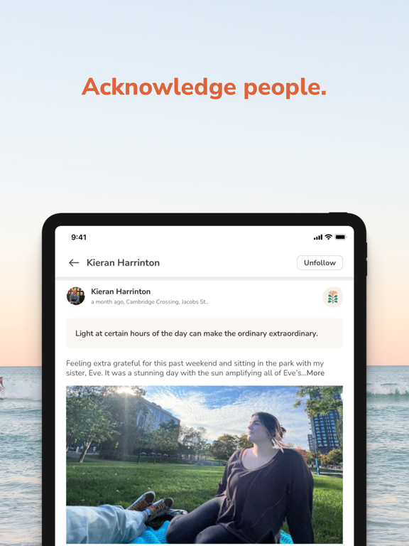 Waveflow - Gratitude Community iPad screenshot 6 - Health & Fitness app