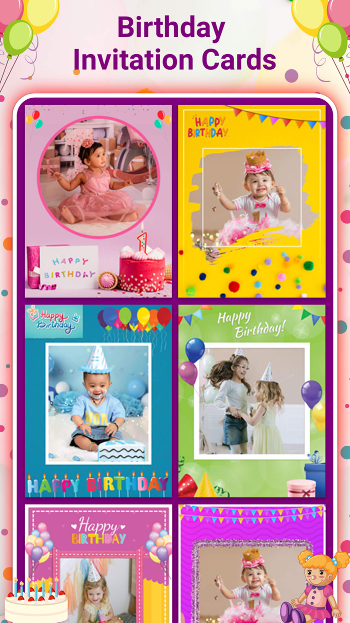 Birthday Photo Frames and Cards
