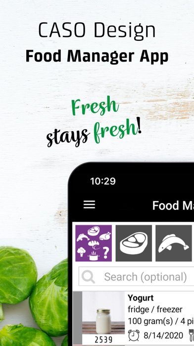 CASO Food Manager Screenshot