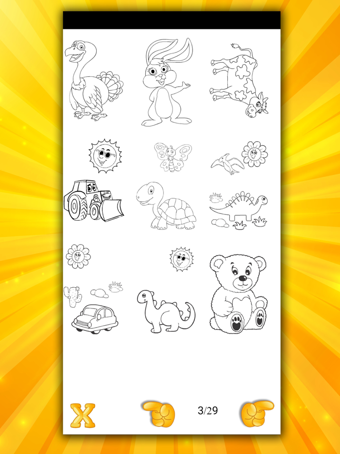 Kids doodle and coloring pages