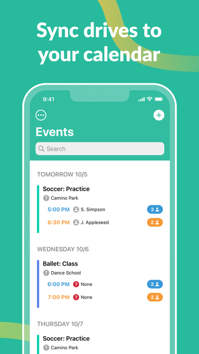 Carpool Kids: Family Calendar Screenshot