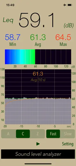 Game screenshot Sound Level Analyzer Lite apk