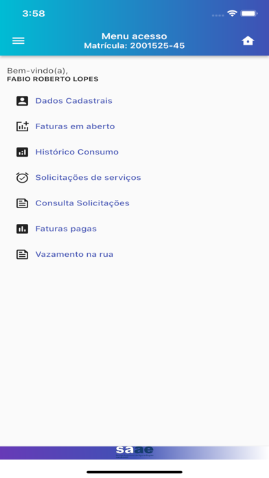 SAAE Jacarei - Agencia virtual Screenshot
