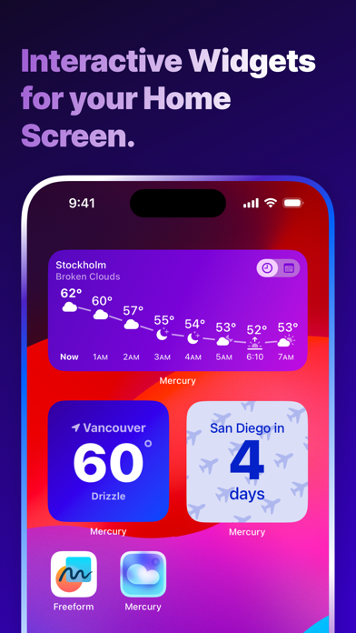 Mercury Weather Screenshot