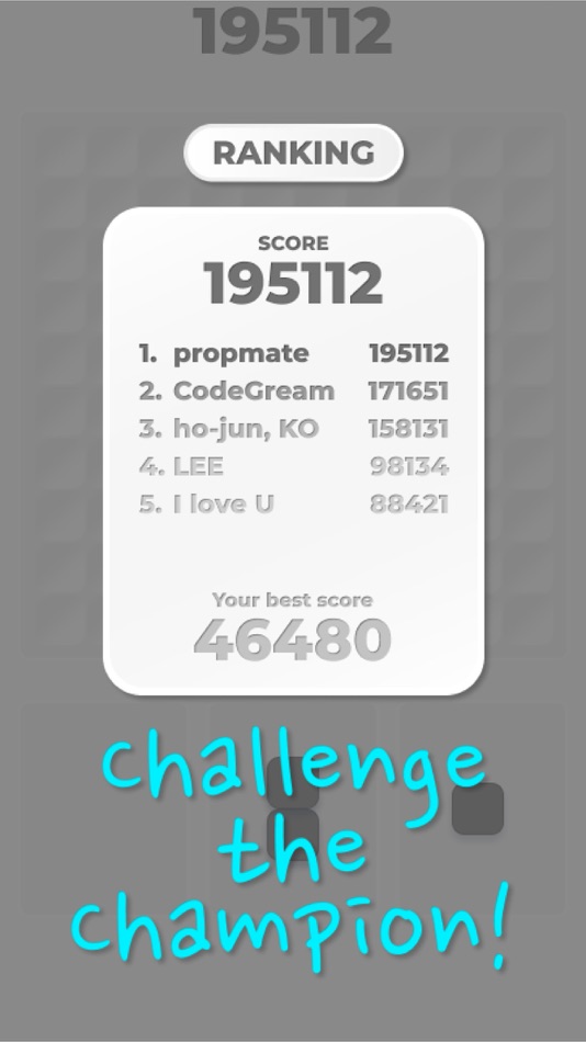 #5. Black Block Game (iOS) By: JOOWON YUN