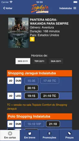 Game screenshot Topázio Cinemas apk