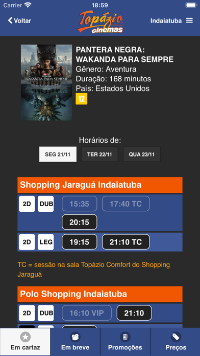 Topázio Cinemas Screenshot