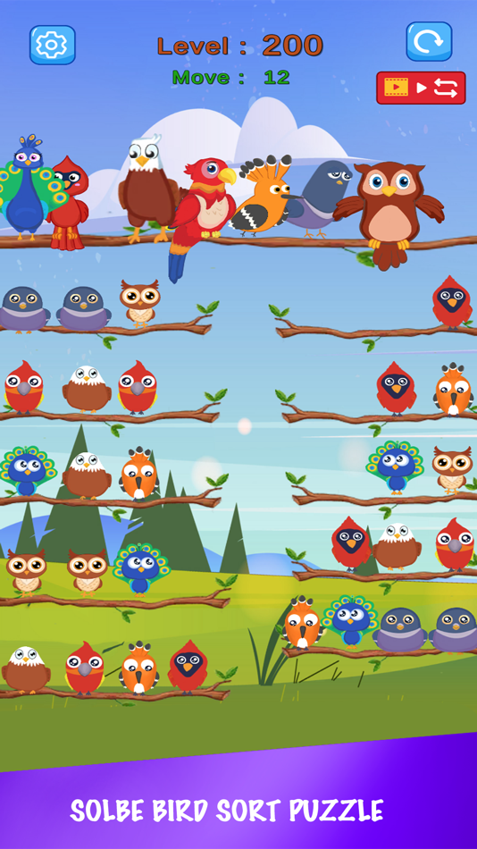 #3. Baby bird sort : color puzzle (iOS) Bởi: OMAR TIKDAM