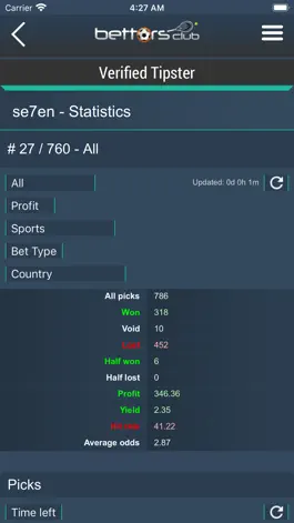 Game screenshot Bettors Club - Betting Tips hack