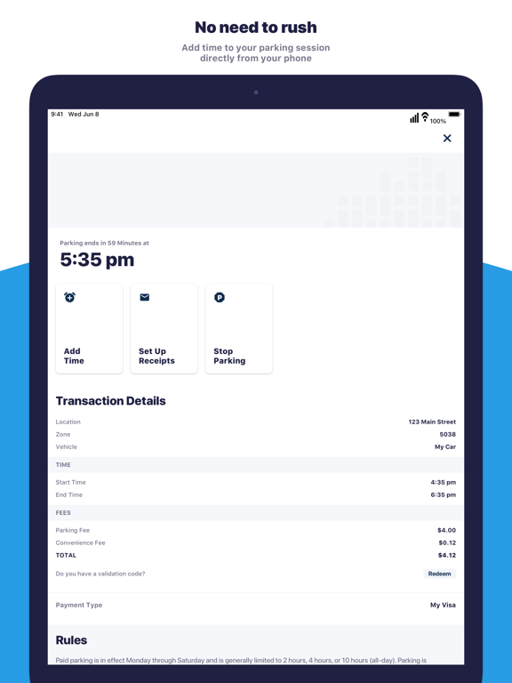 Park Evanston iPad screenshot 4 - Travel app