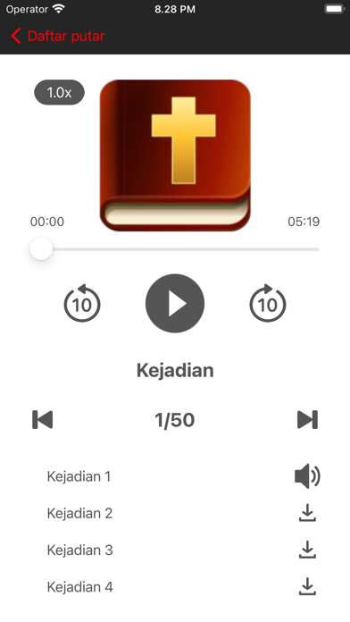Alkitab Terjemahan Baru Audio Screenshot